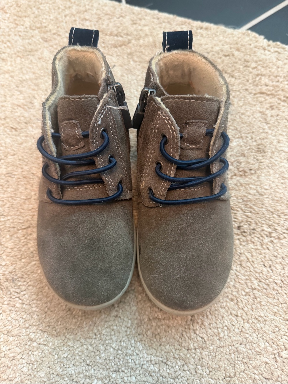 Boys Ugg Ankle Boots with Side Zipper
